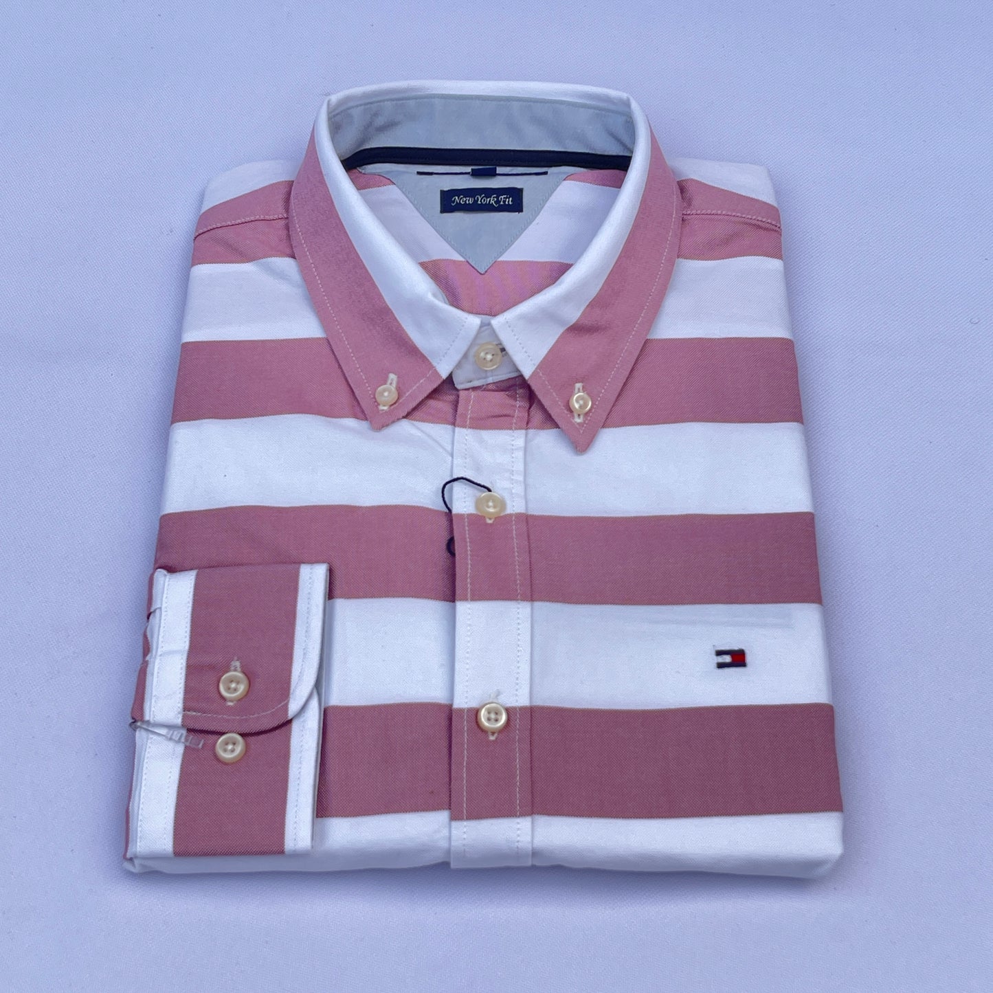 Pink Classic Oxford Custom Fit Long Sleeve