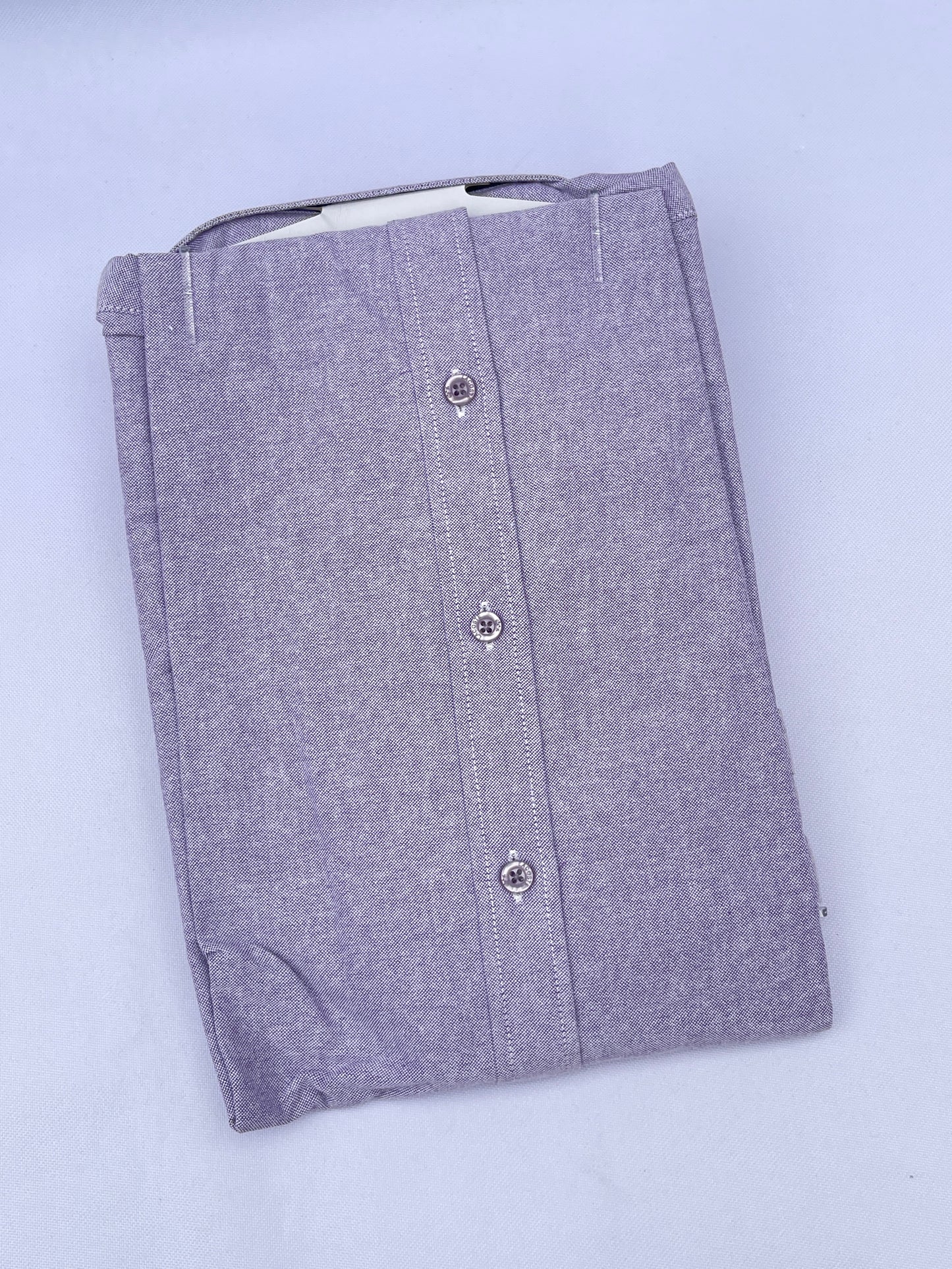 Men Custom Fit Lilac Oxford Shirt