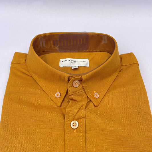 Men Custom Fit Marigold Oxford Shirt