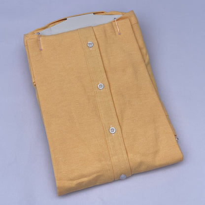 Men Custom Fit Pastel Yellow Oxford Shirt