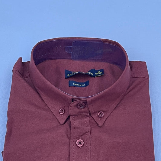 Men Custom Fit Merlot Oxford Shirt -PR11