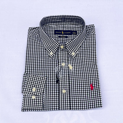 Classic Midnight Check Custom Fit Long Sleeve