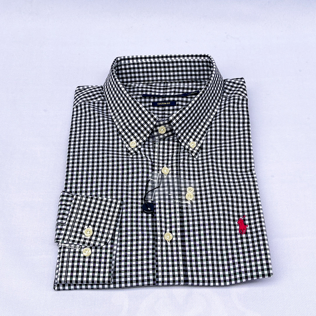 Classic Midnight Check Custom Fit Long Sleeve
