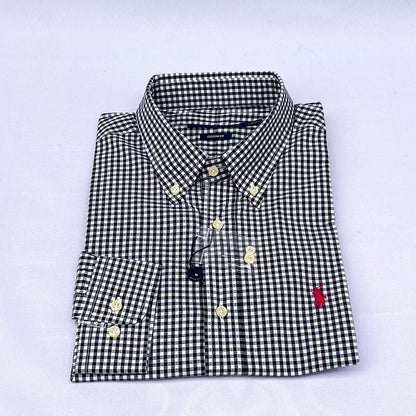 Classic Midnight Check Custom Fit Long Sleeve