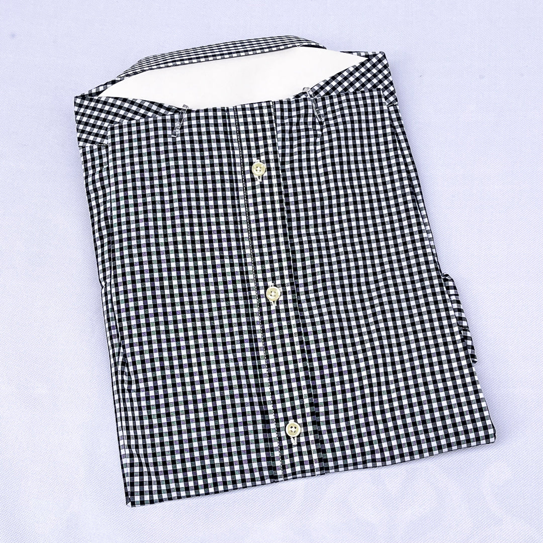 Classic Midnight Check Custom Fit Long Sleeve