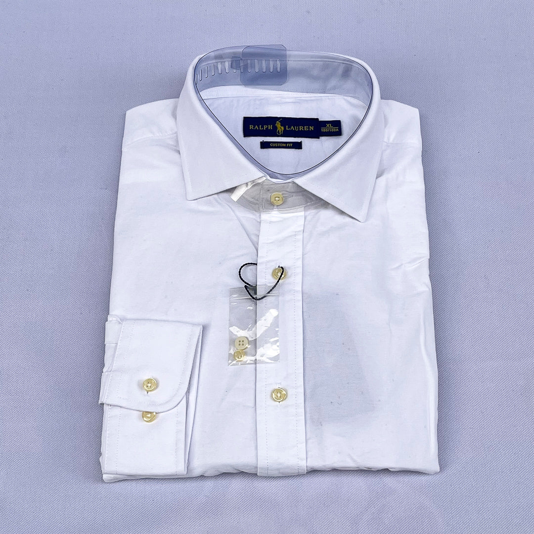 Classic White Custom Fit Long Sleeve