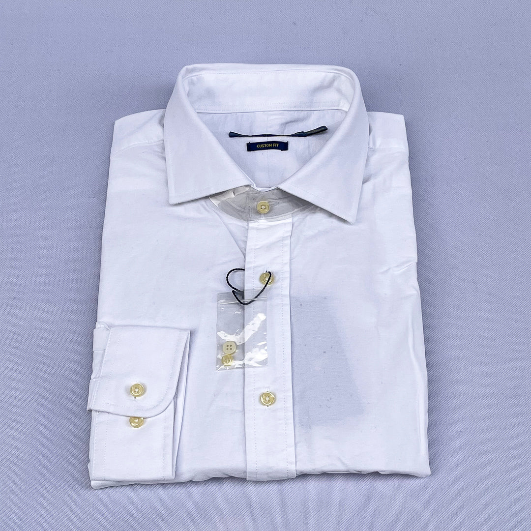 Classic White Custom Fit Long Sleeve