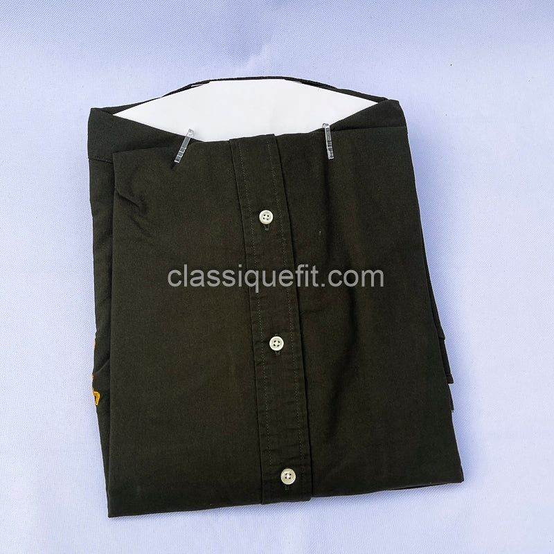 Oliver Custom Fit Oxford Heritage Crest Long Sleeve