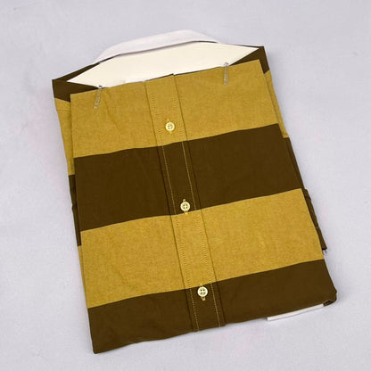 Olive & Sage Bold Stripe Custom Fit Long Sleeve