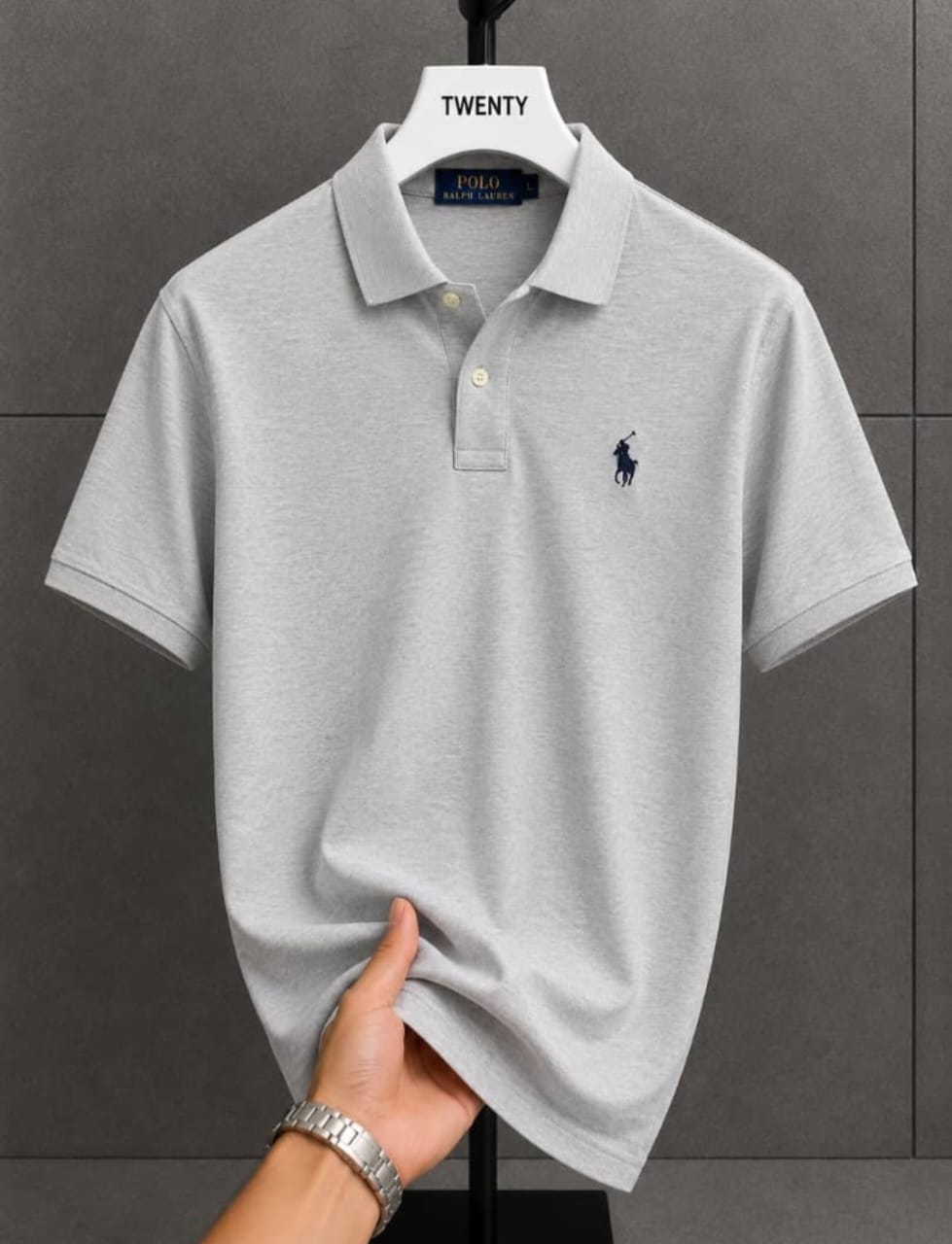 Men Ash Short Sleeve Polo Shirt