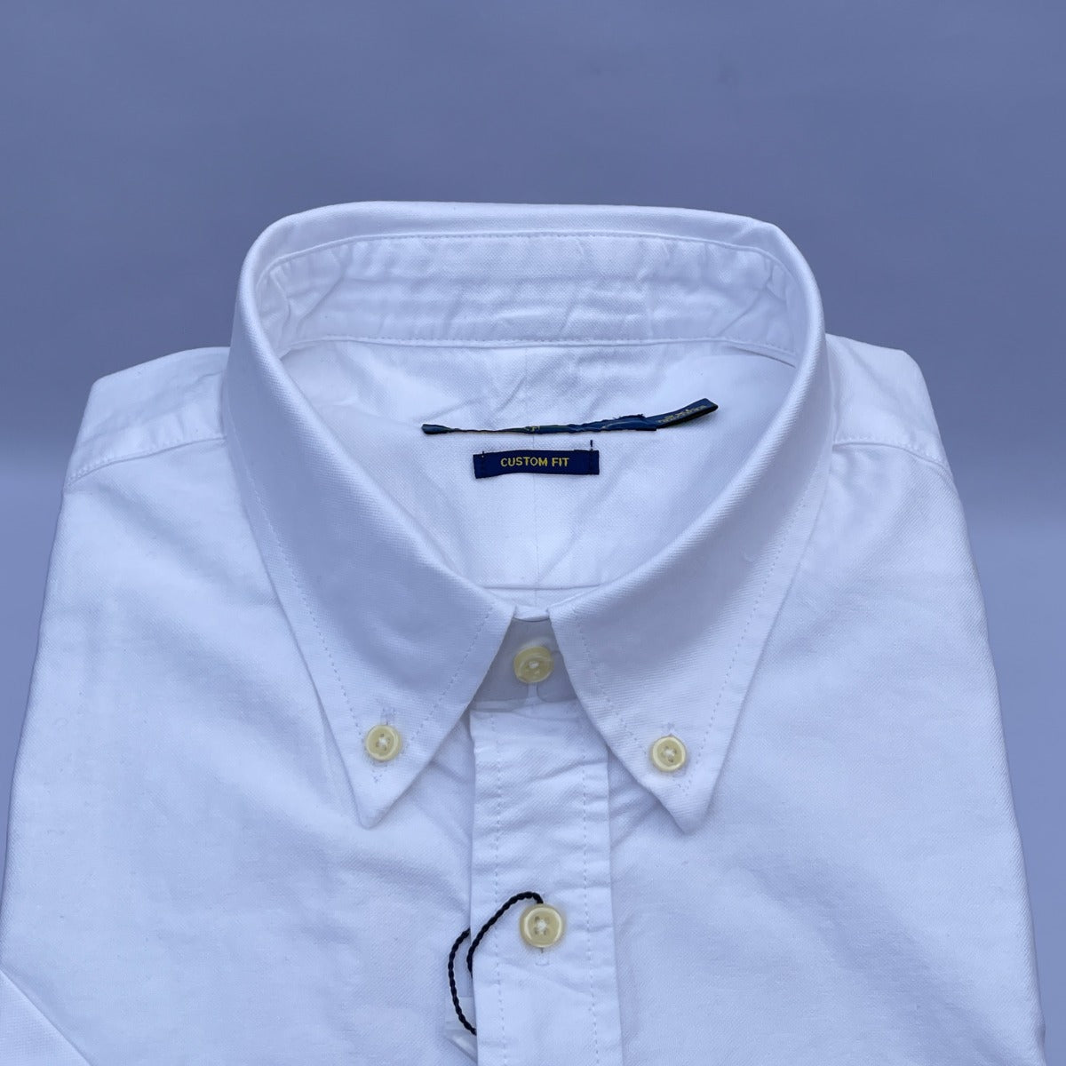 White Oxford Custom Fit Plain Short Sleeve