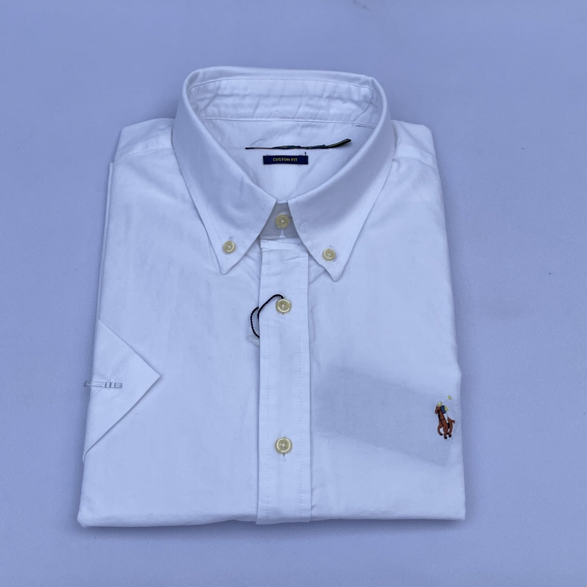 White Oxford Custom Fit Plain Short Sleeve